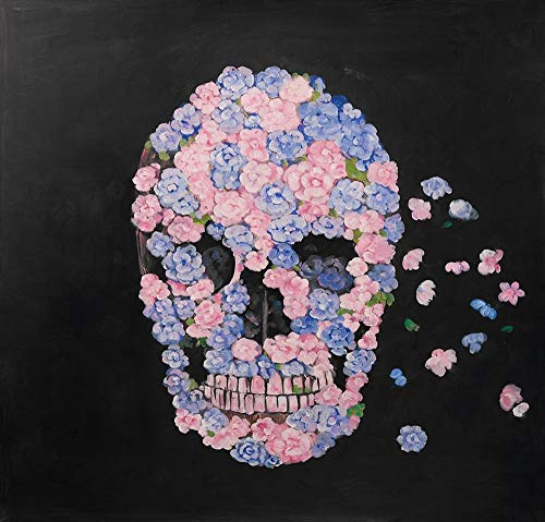 Posterazzi Collection Flower Skull Poster Print by Atelier B Art Studio 12 x 12