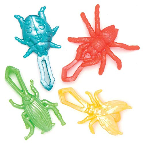 Baker Ross AT765 Stretchy Flying Insects - Pack of 6 Flying Toys for Kids Party Bag Fillers Pocket Money Gifts and Small Items for Children Baker Ross AT765 Stretchy Flying Insects - Pack of 6 Flying Toys for Kids Party Bag Fillers Pocket Money Gifts and Small Items for Children