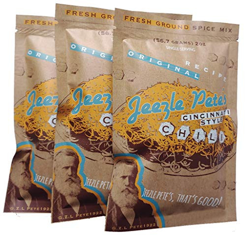 Jeezle Petes Cincinnati Chili Mix 3 packets