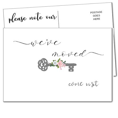 Weve Moved Postcards We Have Just Moved Announcements Note Cards Moving Announcement Postcards Fill in the Blank Change of New Address-Weve Moved Cards-Set of 50
