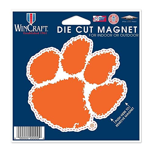 WinCraft NCAA Clemson University Die Cut Magnet 4_5 x 6