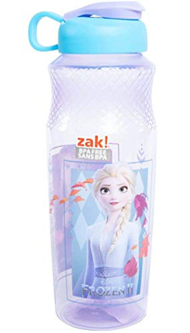 Zak Disney Frozen 2 BPA Free Water Bottle 30 Ounce Elsa   Anna