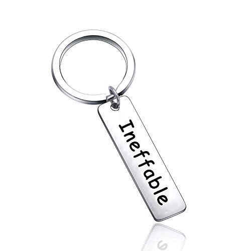 FOTAP Ineffable Keychain Good Omens Inspire Gift Crowley and Aziraphale Gift Good Omens Ineffable Husbands Keychains