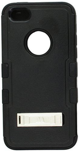 MyBat iPhone 5c TUFF Hybrid Phone Protector Cover with Stand - Retail Packaging - Black