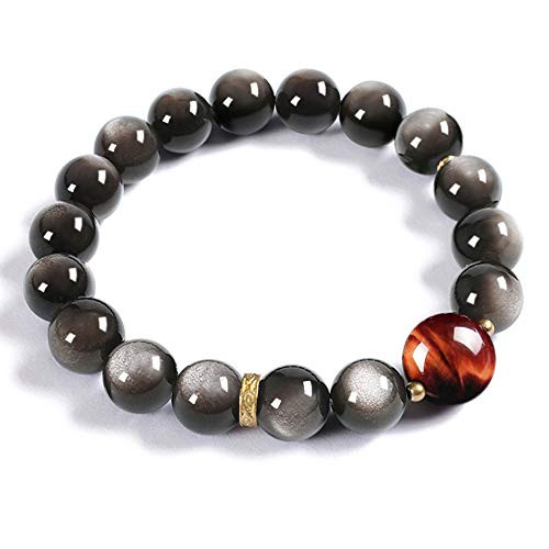 L C Beaded Bracelets for Women Mens Protection - 8MM 10MM Obsidian Red Tiger Eye Stretch Feng Shui Black Obsidian Wealth Bracelet Natural Stones Adjustable Bracelets Beads for Men Women Bring Luck Prosperity 10MM L C Beaded Bracelets for Women Mens Protection - 8MM 10MM Obsidian Red Tiger Eye Stretch Feng Shui Black Obsidian Wealth Bracelet Natural Stones Adjustable Bracelets Beads for Men Women Bring Luck Prosperity 10MM