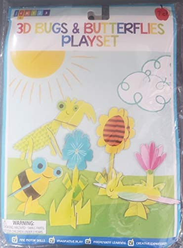 Horizon Group 3D Bugs   Butterflies Playset
