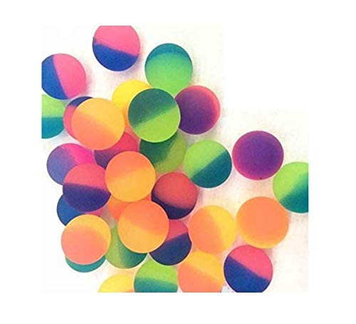 SRENTA 32mm 1_25-inch Icy Hi-Bounce Balls Super Bouncy Balls Great for Party Favors Goody Bags Stocking Stuffers 36 Pcs