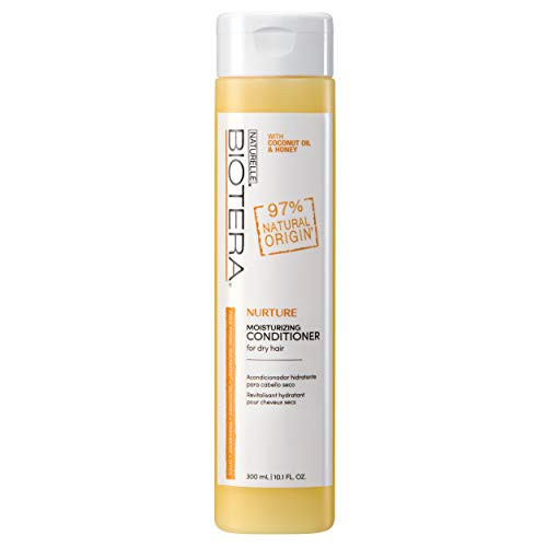 Biotera Natural Origin Nurture Moisturizing Conditioner with Coconut Oil and HoneyFree from SLSSLES Sulfates Silicones Parabens Dyes and GlutenUp to 97 Natural Original 10_1-Ounce