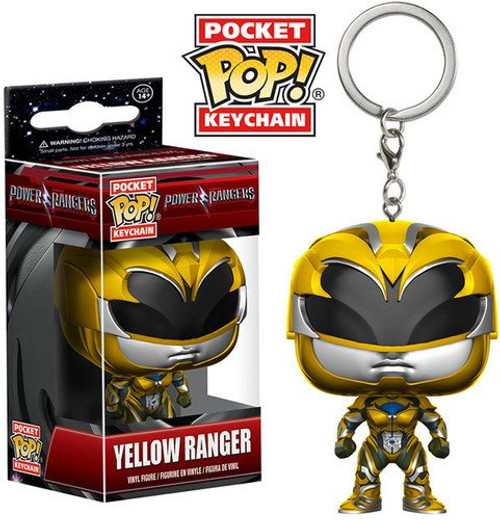 Funko Pop Keychain: Power Rangers Yellow Ranger Toy Figure Funko Pop Keychain: Power Rangers Yellow Ranger Toy Figure