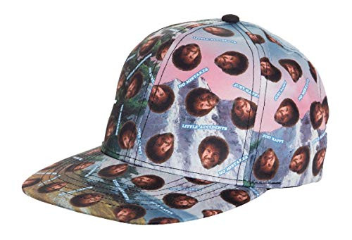 Calhoun Officially Licensed Bob Ross No Mistakes Flatbrim Snapback Ball Cap
