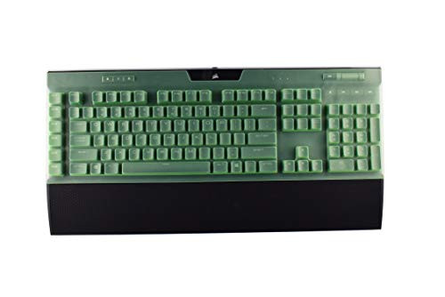Leze - Ultra Thin Keyboard Cover for Corsair K95 RGB Platinum Mechanical Gaming Keyboard - Green