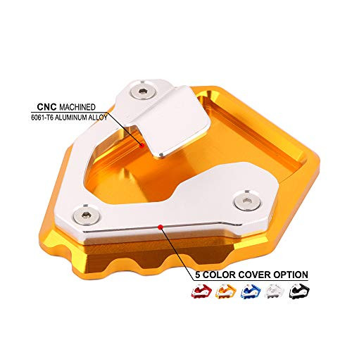 AnXin Motorcycle Gold Kickstand Foot Side Stand Extension Pad Support Plate For HONDA CRF1000L Africa Twin 2016 2017 2018