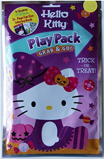 Hello Kitty Halloween Play Packs for Kids ~ Bundle of 6 Hello Kitty Trick-or-Treat Play Packs with Stickers Coloring Book and Crayons Hello Kitty Party Supplies Hello Kitty Halloween Play Packs for Kids ~ Bundle of 6 Hello Kitty Trick-or-Treat Play Packs with Stickers Coloring Book and Crayons Hello Kitty Party Supplies