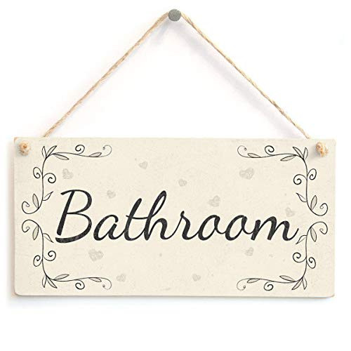 Bathroom - French Type Home Decor Door SignPlaque 10x5?25x12_5 cm?