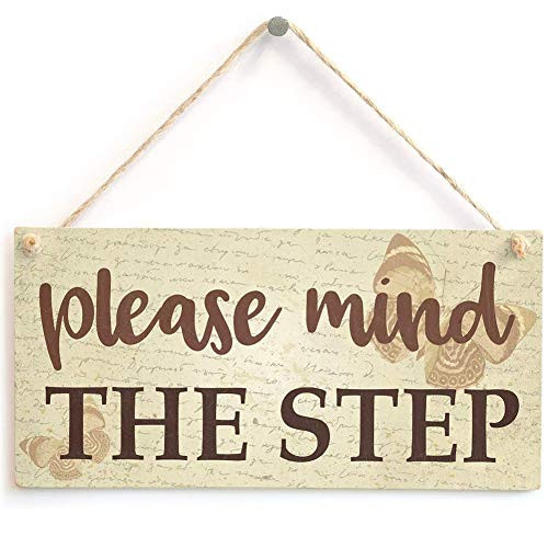 Hty Please Mind The Step - Warning of Kitchen Step Sign 10 x 5?25x12_5 cm?