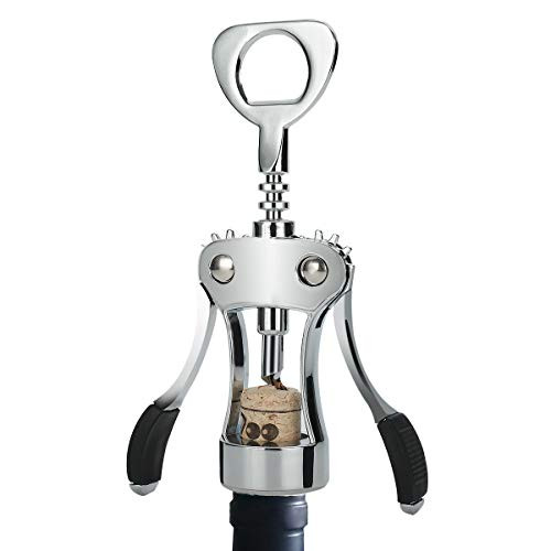 Stainless Steel Wing Corkscrew Wine Bottle Opener Resuable Wine Opener Multifunctional Wine Corkscrew For Cork Stoppered and Beer Cap Bottles Bar and Kitchen Accessories Stainless Steel Wing Corkscrew Wine Bottle Opener Resuable Wine Opener Multifunctional Wine Corkscrew For Cork Stoppered and Beer Cap Bottles Bar and Kitchen Accessories