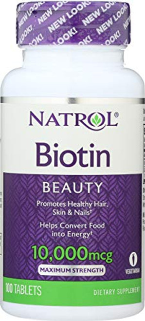Natrol Biotin Max 10000 Mcg 100 Tablets Natrol Biotin Max 10000 Mcg 100 Tablets