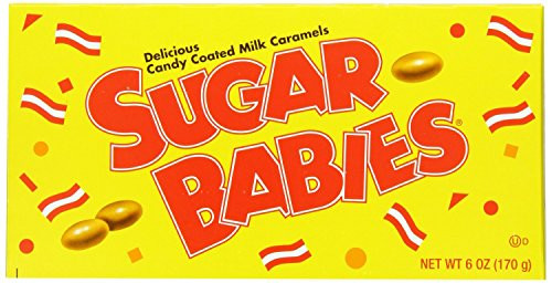 Sugar Babies Candy Coated Milk Caramels 6 Oz Theater Size Pack of 4