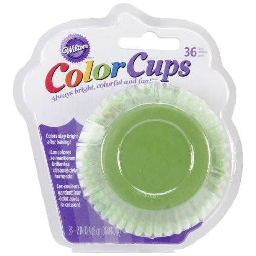 Wilton ColorCup Standard Baking Cups, 36-Pack, Green Ombre