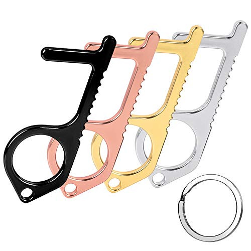 Cunina Non-Contact Safety Door Opener Tool Zero Touch tool for Public Touch Screens Doors Buttons 4 pack