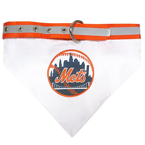 Pets First MLB Bandana - New York Mets Dog Bandana with Reflective Adjustable Dog Collar Medium Pets First MLB Bandana - New York Mets Dog Bandana with Reflective Adjustable Dog Collar Medium