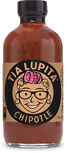Tia Lupita Chipotle Hot Sauce  8oz Bottle  Chipotle Peppers Flavorful Heat Medium Spice Smoky Full Body All Natural Non GMO Gluten Free Low Sodium