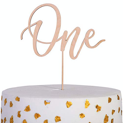 First Birthday Cake Topper Wooden - one Cake Topper Personalized Cake Toppers Cake Smashing Photo Props 1st Birthday Baby Baptism?Laser Cutting Wood ONE Cake Topper