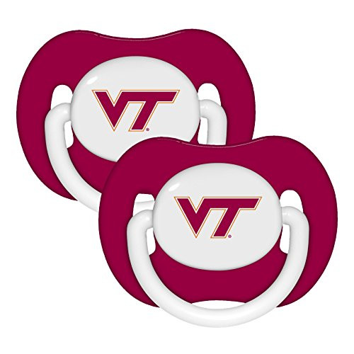Virginia Tech Hokies Infant Pacifier Set 2 - VT NCAA Baby Pacifiers
