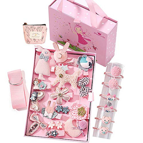 24pcs Baby Girls Hair Clips Cute Hair Bows Elastic Hair Ties Hair Accessories Ponytail Holder Hairpins Set For Baby Girls Teens 24pcs Baby Girls Hair Clips Cute Hair Bows Elastic Hair Ties Hair Accessories Ponytail Holder Hairpins Set For Baby Girls Teens