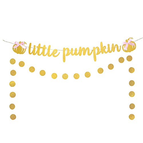 Gold Glittery Little Pumpkin Banner for Pumpkin Baby Shower Party Decorations Thanksgiving Fall Theme Baby Shower Kids Birthday Party Decorations Gold Glittery Little Pumpkin Banner for Pumpkin Baby Shower Party Decorations Thanksgiving Fall Theme Baby Shower Kids Birthday Party Decorations