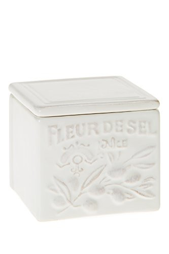 Sur La Table Provencal Stoneware Salt Box 9030-1003, White