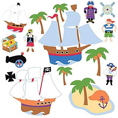 Wallies 15228 Olive Kids Pirates Wallpaper Mural 2-Sheet