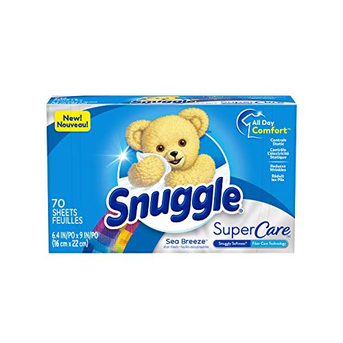 Snuggle SuperCare Fabric Softener Dryer Sheets Sea Breeze 70 Count