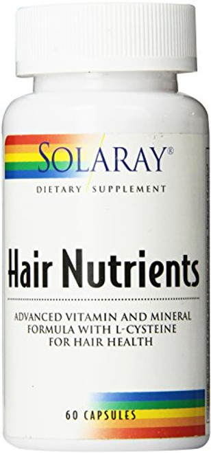 Solaray Hair Nutrients Veg Cap Btl-Plastic 60ct Solaray Hair Nutrients Veg Cap Btl-Plastic 60ct