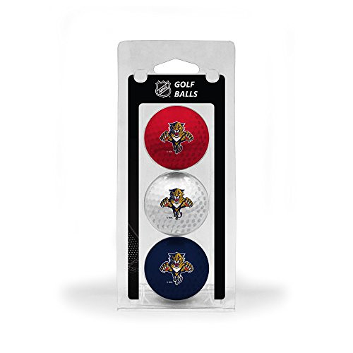 Team Golf NHL Florida Panthers Regulation Size Golf Balls 3 Pack Full Color Durable Team Imprint