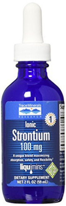 Trace Minerals Liquid Ionic Strontium 100 mg Supplement 2 Ounce Trace Minerals Liquid Ionic Strontium 100 mg Supplement 2 Ounce