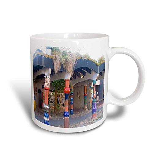 3dRose mug-49586-3 The Outside of World Famous Hundertwasser Toilets in Kerikeri New Zealand in Vibrant Colors Magic Transforming Mug 11-Ounce