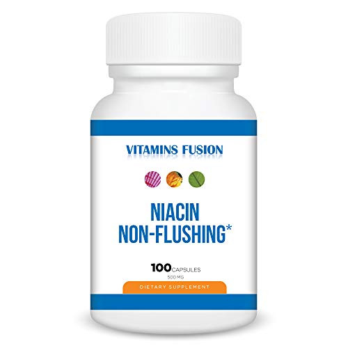 Vitamins Fusion Niacin Non-Flushing - 100 Capsules - Non-GMO Gluten Free