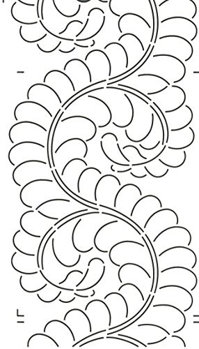 Quilting Creations Feather Border for Use with 422QC Quilt Stencil 8