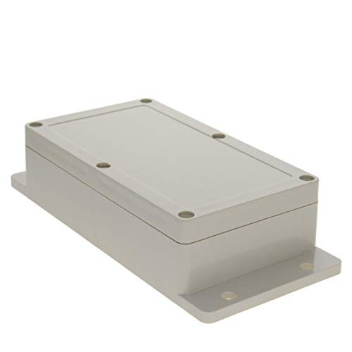 Fielect 6_22 x 3_54 x 1_81 Junction Box ABS Plastic Dustproof Waterproof IP65 Universal Electrical Project Enclosure with Fixed Ear