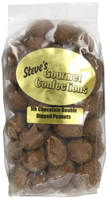 Steves Gourmet Confections Double Dipped Peanuts in Milk Chocolate 12 Ounce Steves Gourmet Confections Double Dipped Peanuts in Milk Chocolate 12 Ounce