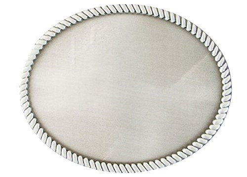 New Vintage Style Western Rope Oval Blank Custom Belt Buckle