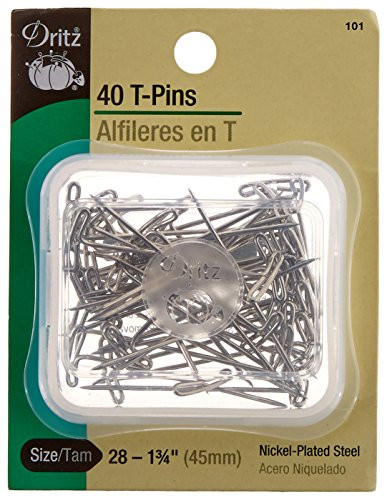 Dritz 40-Piece T Pins, 1-3/4-Inch