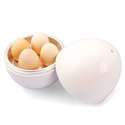 Afittle0 Microwave Eggs Boiler 4 Eggs Boiler Cooker Kitchen Supplies for Cooker Boiler   Steamer