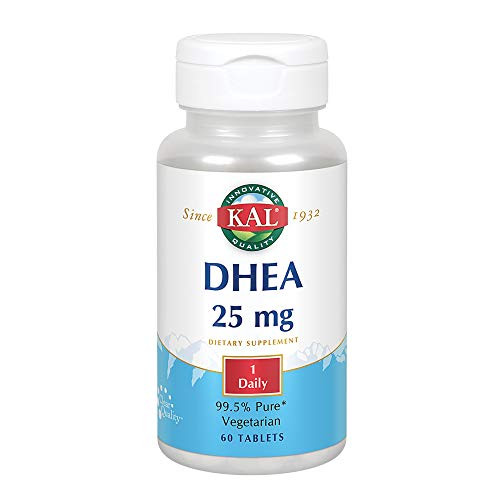 KAL DHEA Vegetarian Tablets 25 mg 60 Count