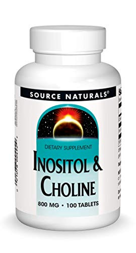 Source Naturals Inositol   Choline 800 mg Supports Healthy Nerve Function - 100 Tablets