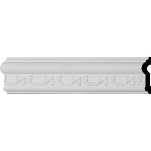 Ekena Millwork CHA03X01FE Federal Chair Rail 3 18H x 1P x 94 12L 2 12 Repeat Primed