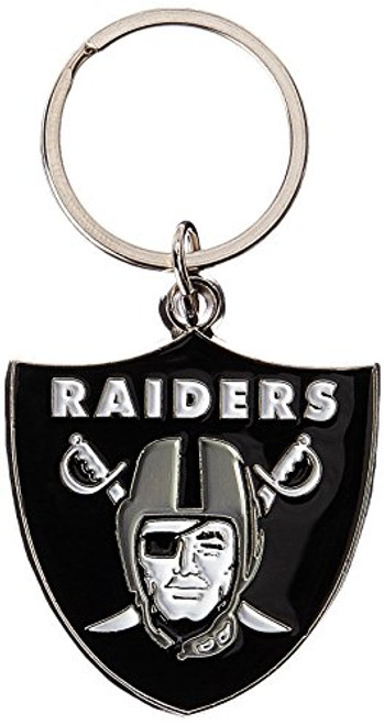 NFL Siskiyou Sports Fan Shop Las Vegas Raiders Chrome Enameled Key Chain One Size Team Colors NFL Siskiyou Sports Fan Shop Las Vegas Raiders Chrome Enameled Key Chain One Size Team Colors