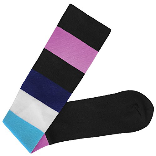Prestige Medical Premium Compression Socks Block Party 12 Inch 2 Count