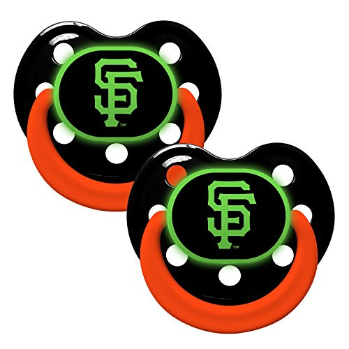 Baby Fanatic Pacifier - Glow in The Dark 2 Pack - San Francisco Giants